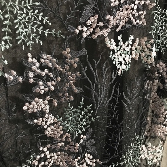 Embroidered Mesh Top - Picture 4 of 4